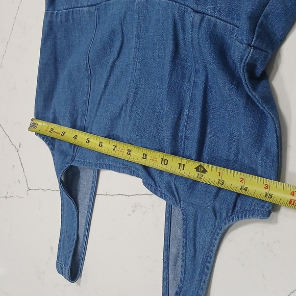 Plated Denim Blue Midi Dress,J.CREW,  Size 2, pre-loved excellent conditions - Picture 12 of 16